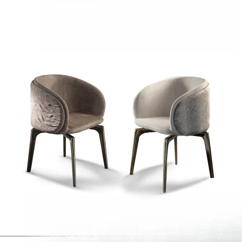 Italian modern minimalist, dining chair designer modern, premium back chair