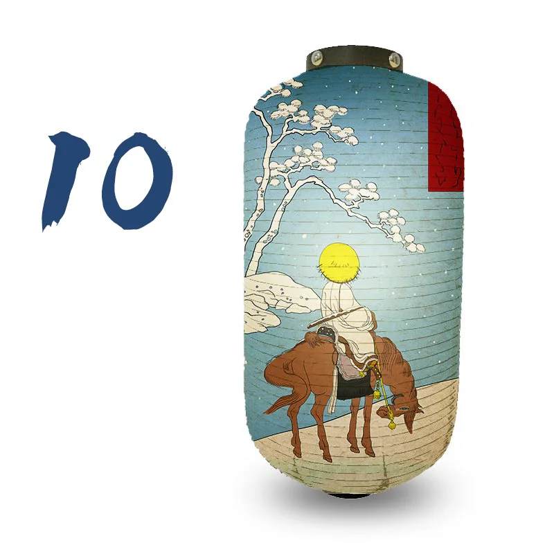 Retro Japanese Style Lantern Lucky Koi Ukiyo-e Lantern Restaurant Pub Izakaya Decor Cloth Lantern Bistro Ramen Shop Decor Sign