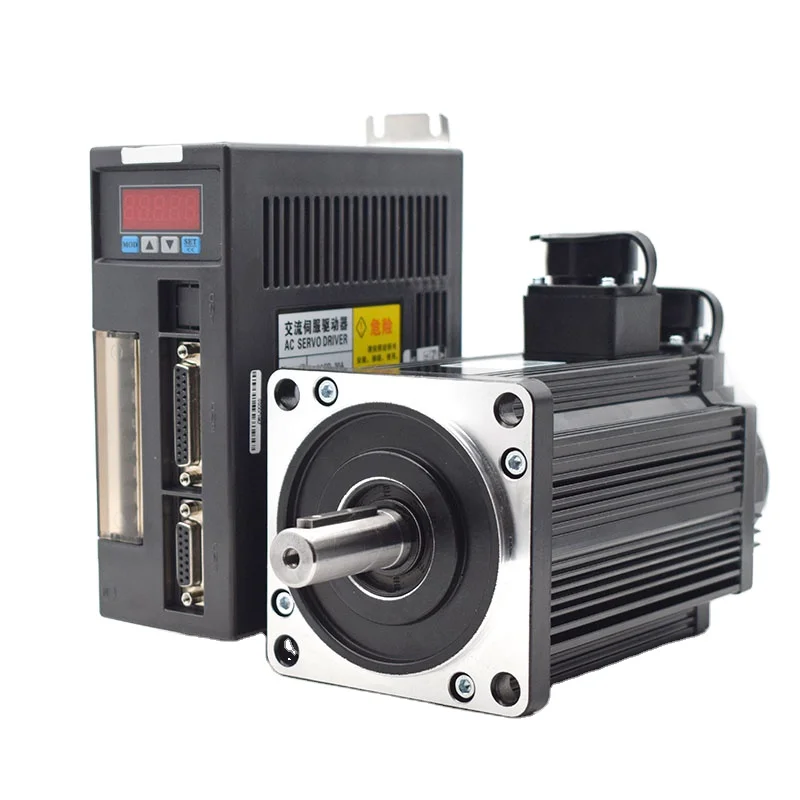 

AC Servo Motor Kits 600W 1.2KW 220V 5N.M 6A 3000rpm 110ST Series AC Motor Matched Servo Driver AASD 30A with 3m Cable