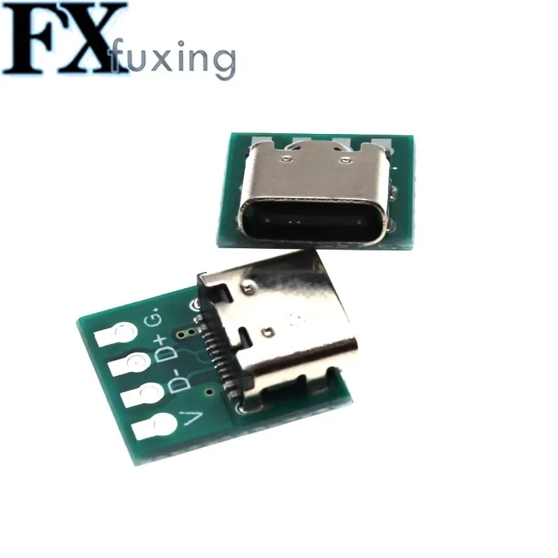 10/5/1Pcs TYPE C USB 3.1 Type C Connector 16 Pin To 2.54mm Test PCB Board Plate Adapter Socket For Data Line Wire Cable Transfer
