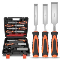 10pcs Wood Carving Chisel Set with 6pcs Premium Wood Chisel & Honing Guide Sharpen Stone Carpenter Pencils Woodworking Tool