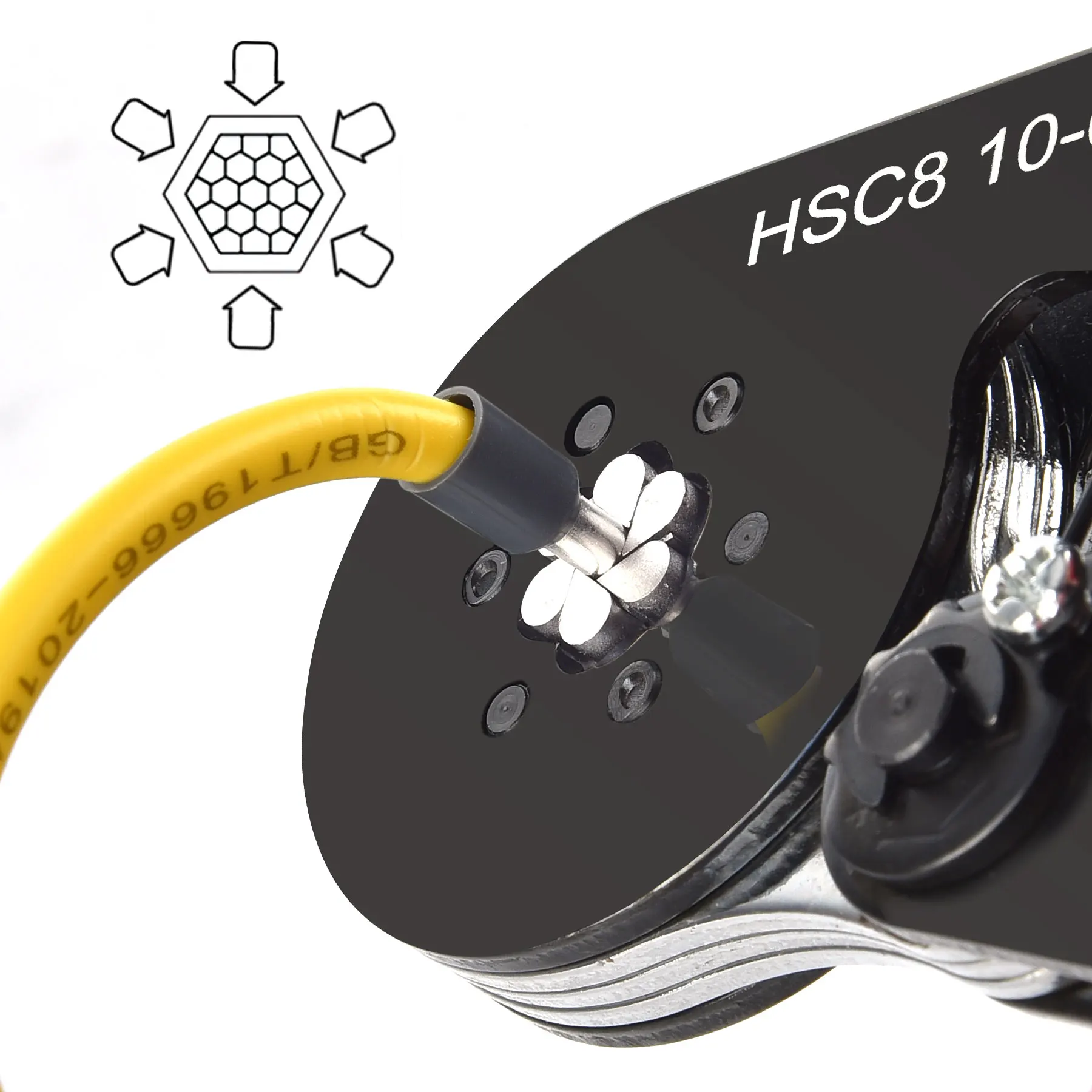 Imagem -02 - Tubular Terminal Crimping Alicadores Hsc8 106a Awg237 Fio Crimper Mini Ferrule Crimper Toolshousehold Electrical Hand Tool Kit
