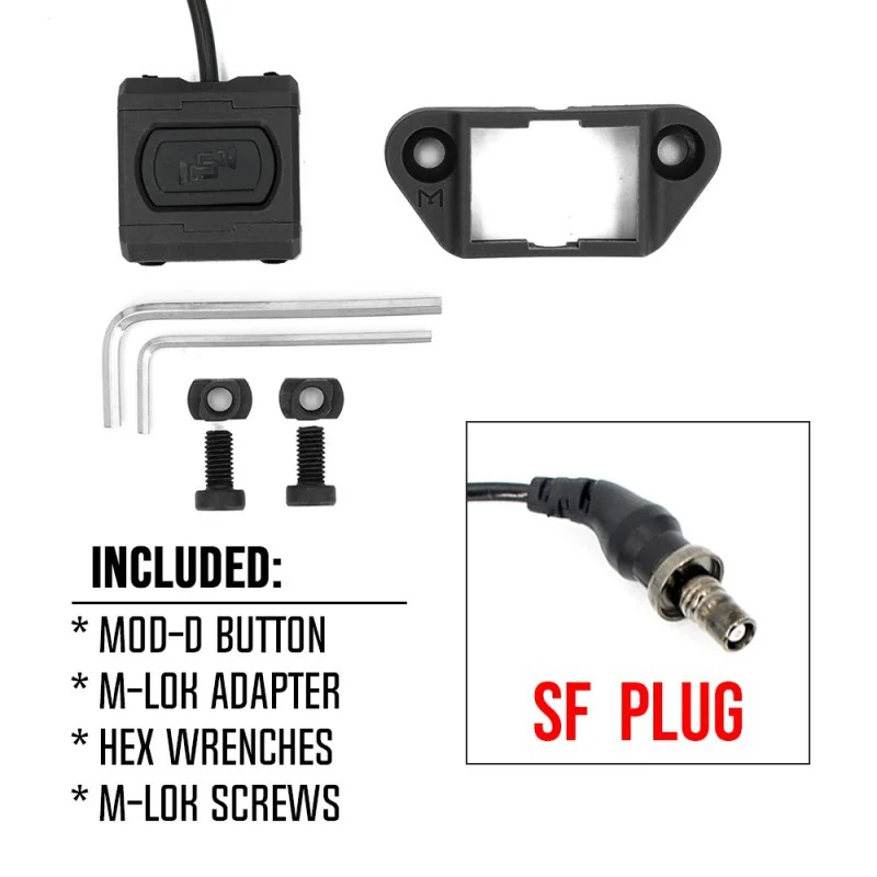 ModButton Interruptor Táctico para Linterna – Mlok Keymod Picatinny - imagen 3