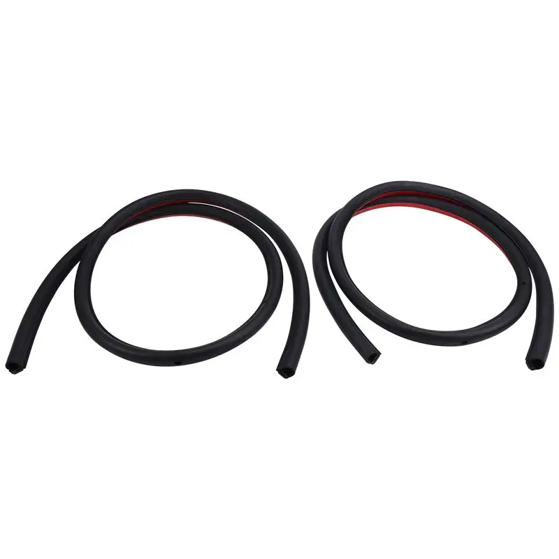 Plain 1Pair Car Rear Door Seal 1090509-00-D 1090508-0-D For Tesla Model 3 2017-2022 Door Sealing Rubber Waterproof Strips