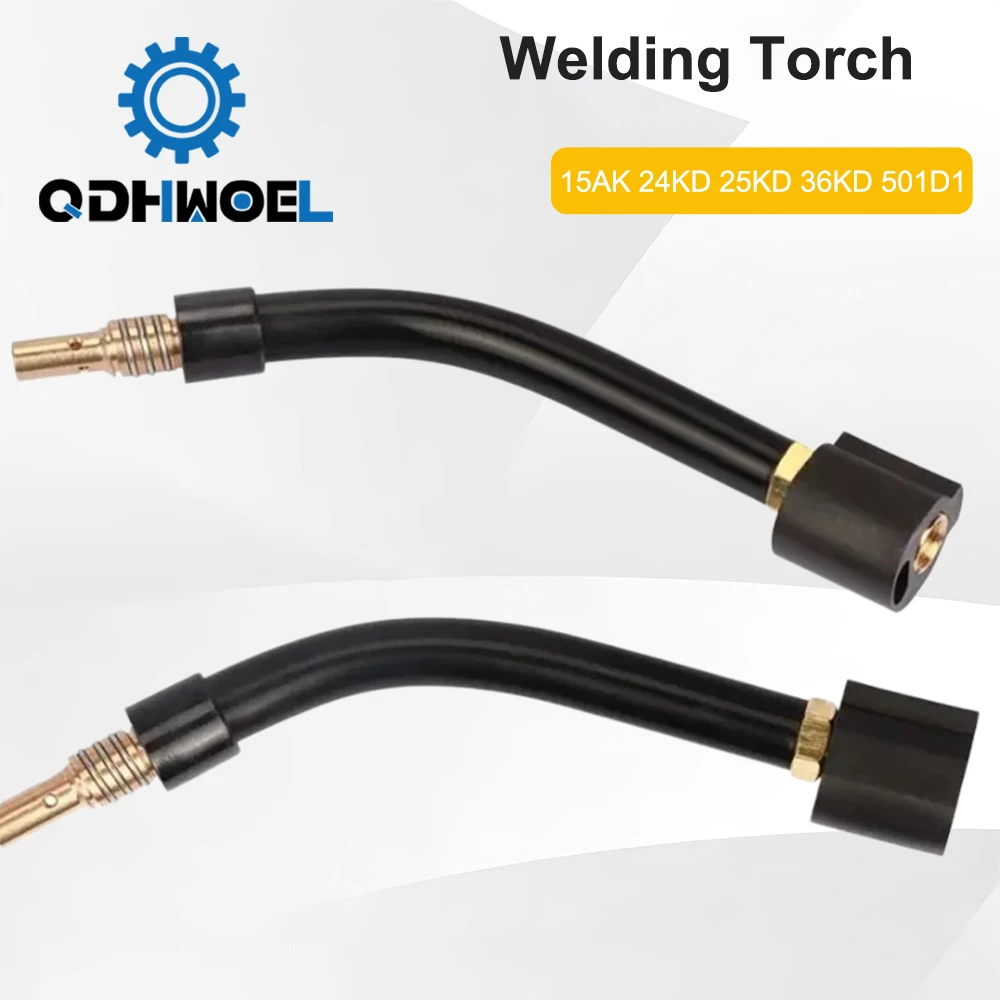 QDHWOEL MIG Welding Torch Swan Neck For Binzel 15AK 24KD 25KD 36KD 501D1 Goose Neck