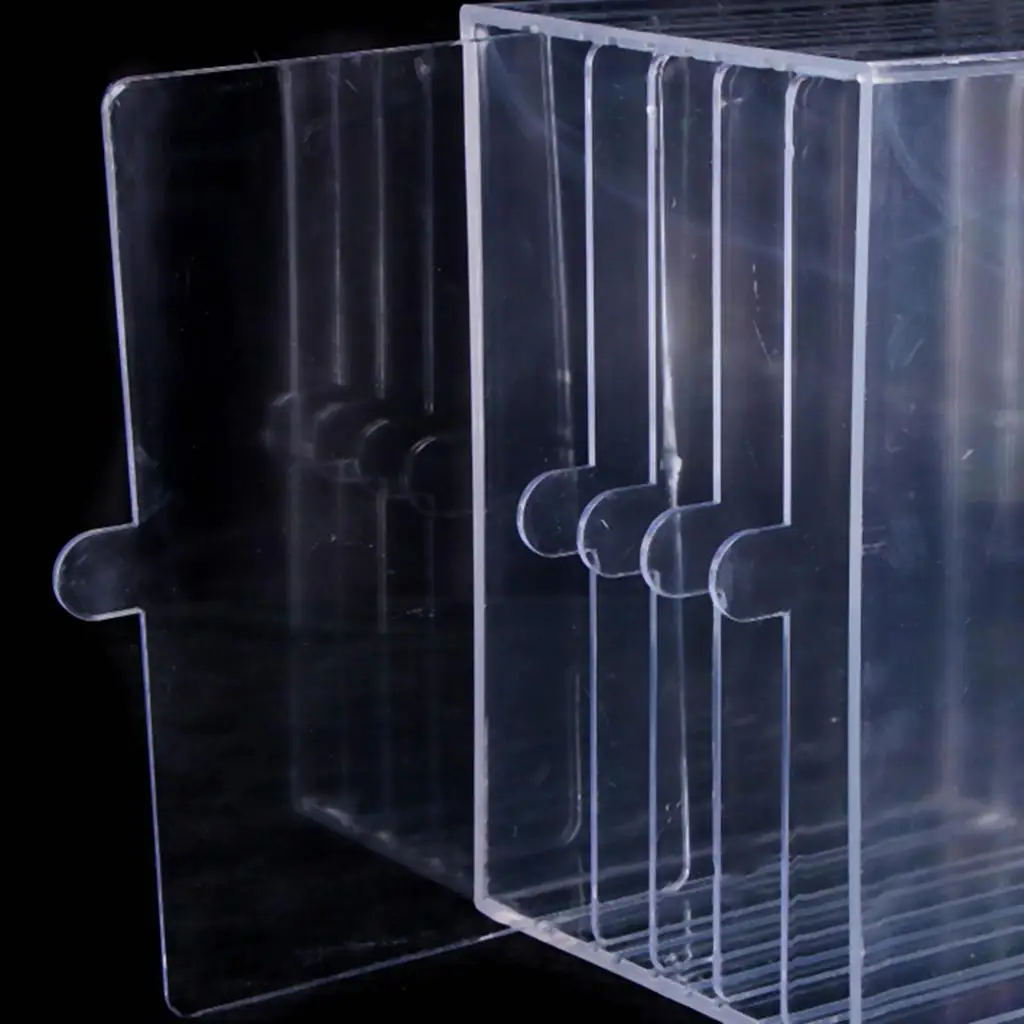 Acrylic Clear Box Nail Tips Stand Holders Acrylic Long Clear White Practice Stand Display Manicure Tools