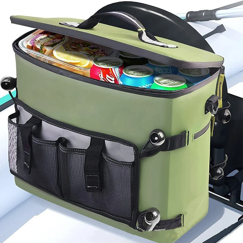 

ISURE MARINE Kayak Cooler, Waterproof Seat Back Cooler for Kayaks with Lawn-Chair Style Seats, Kayak Accessories Cooler Bag