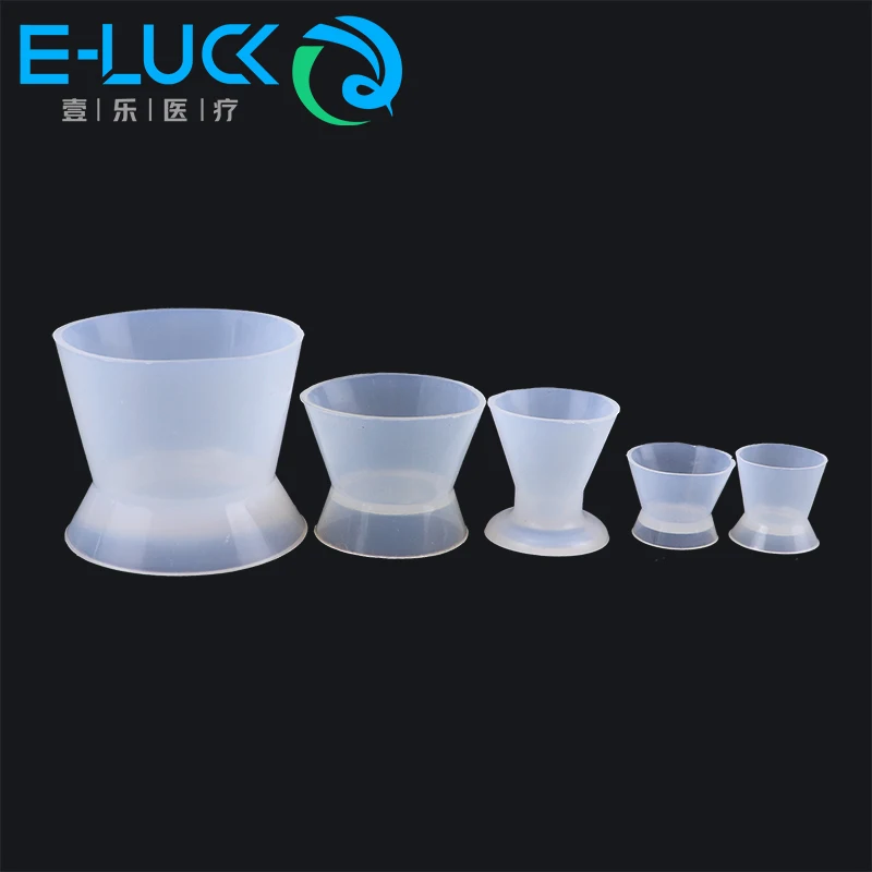 Dental Silicone Rubber Cup Flexible Self Solidifying Mixing Bowls High Temperature Disinfecting Dentistry Lab Tool 1pc