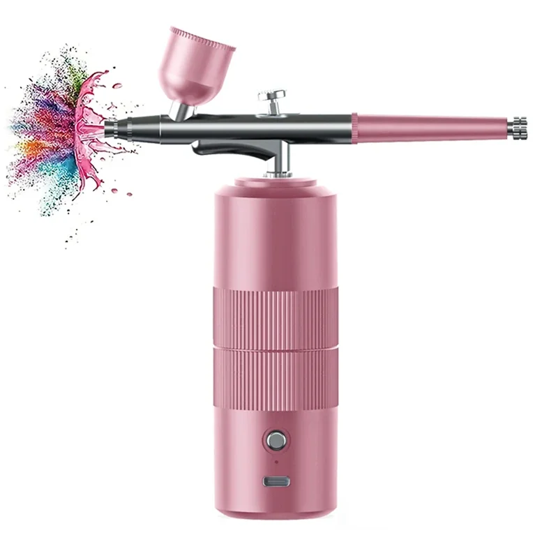 

A19F-Cordless Airbrush Kit With Compressor , Portable Handheld Airbrush Set For Painting Cake Decor Nail Art