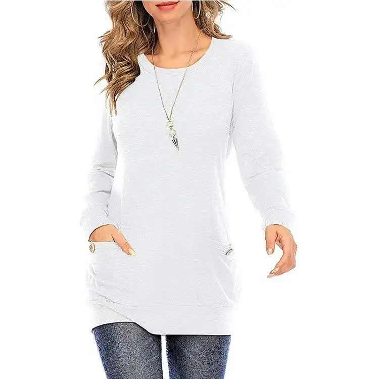 Camiseta feminina casual de algodão ort Sve com ket solto ajuste emenda padrão cor verão Faion camiseta feminina