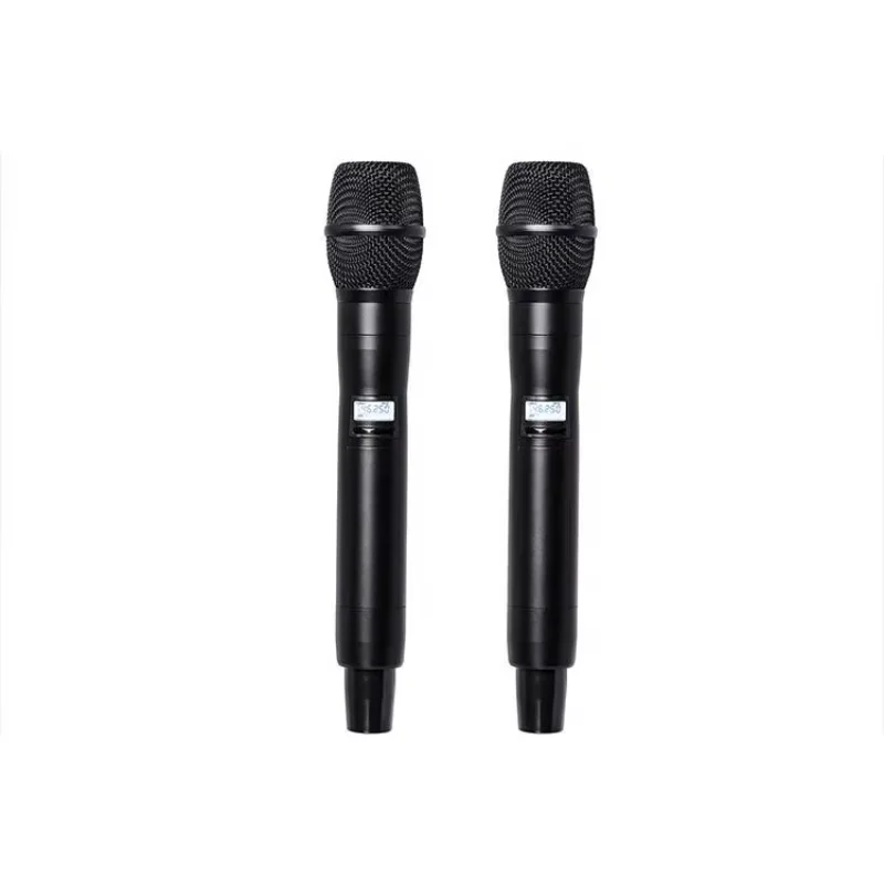 ADX400 High Quality Karaoke Microphone Metal Micro Portable Recording UHF Wireless Handheld Condenser Microphone Systems Adx400