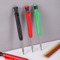 2.8mm Lead Refill Carpenter Pencil Mechanical Automatic Deep Hole Carpentry Pencil Press Out Refill Colorful Woodworking Marker