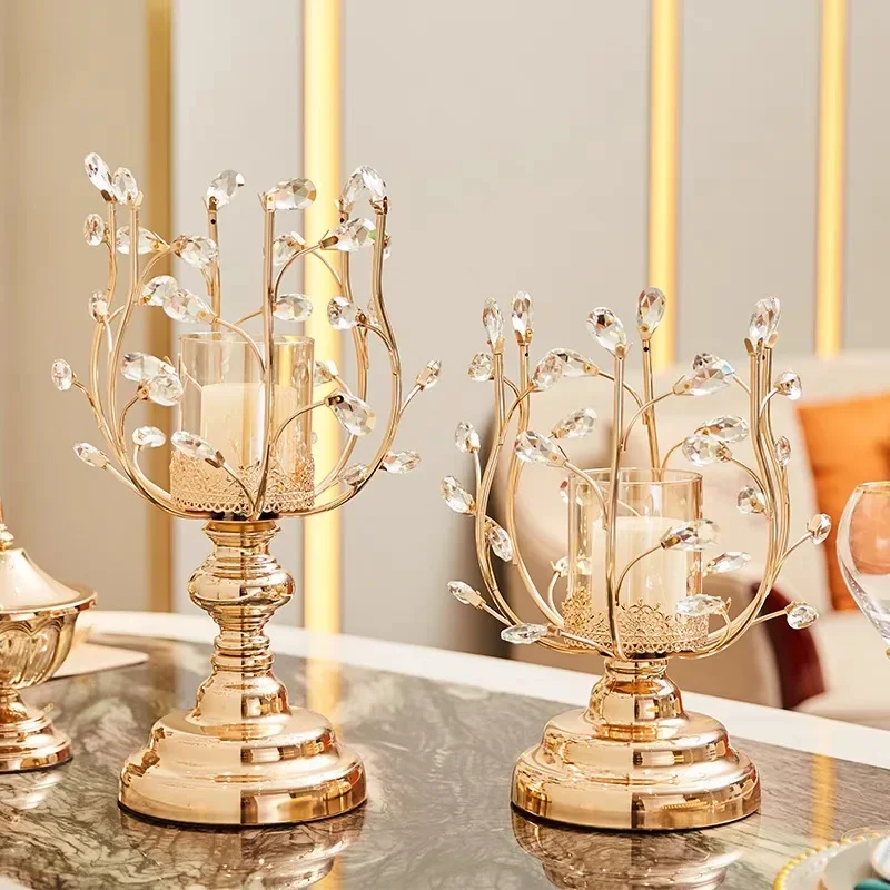 Candelabra ornament romantic light luxury home dining table living room table decoration Nordic American decoration European sty