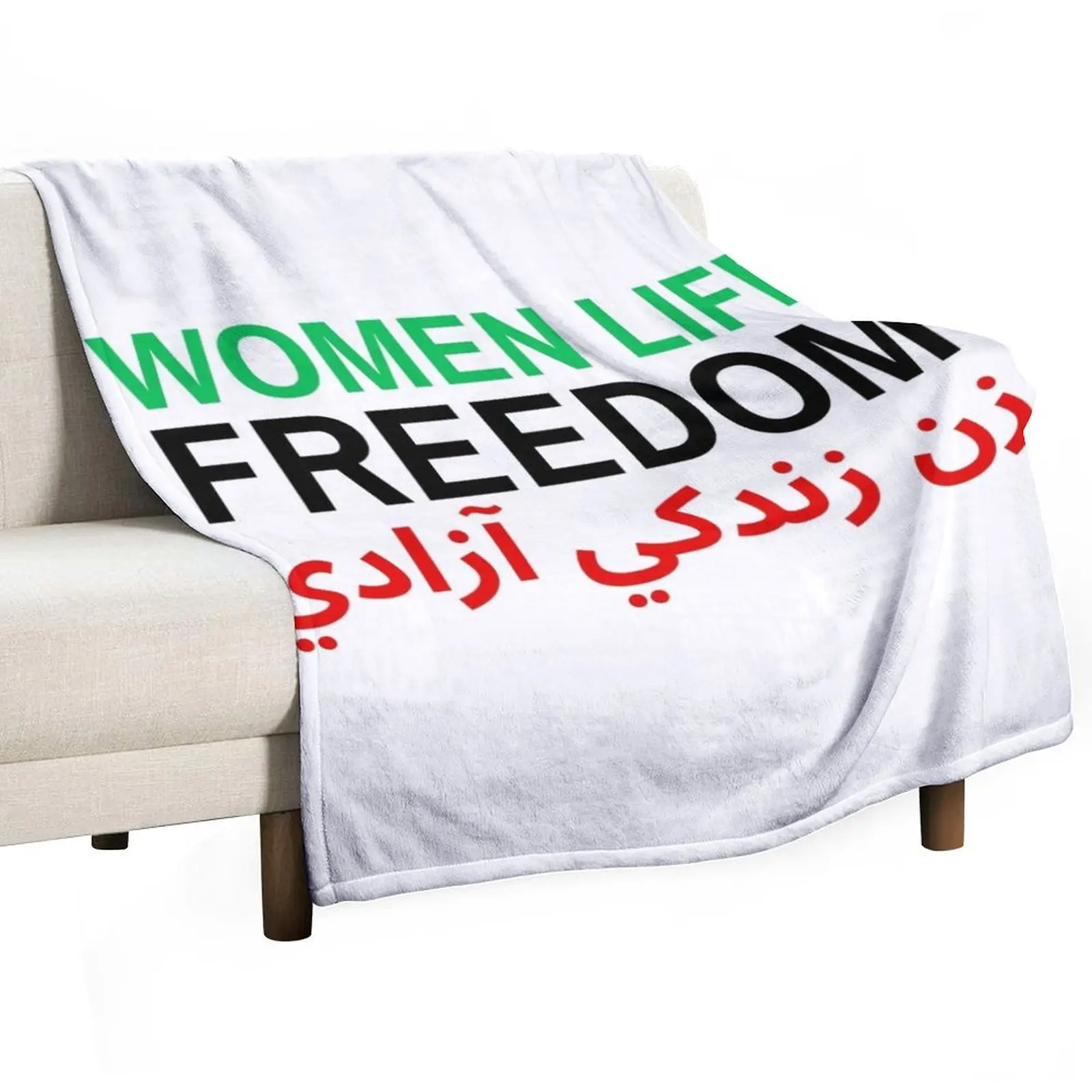 

Zan Zendegi Azadi Throw Blanket Sofa funny gift Multi-Purpose Blankets