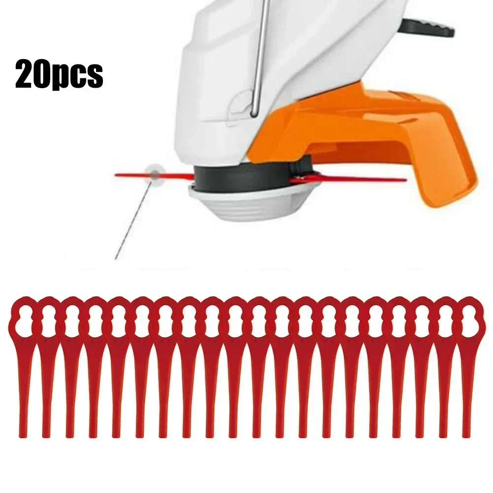 20pcs Cutter Blades Replacement For Einhell BG-CT 18 Li RG-CT 18/1 Li Plastic Blade Head Garden Cutting Trimmer Blade