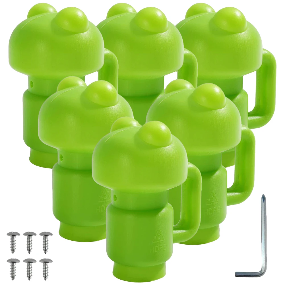

Frog End Cover Trampoline Tube Sleeve Replacement Hard Hat Cap Protective Pp Kids Parts Rod Caps Wear Resistant Plastic