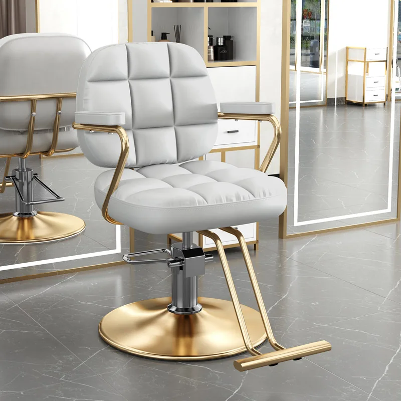 Professional Modern Barber Chair Esthetics Design Nordic Trendy Barber Chair Glamour Simple Silla Barberia Commercial Furniture