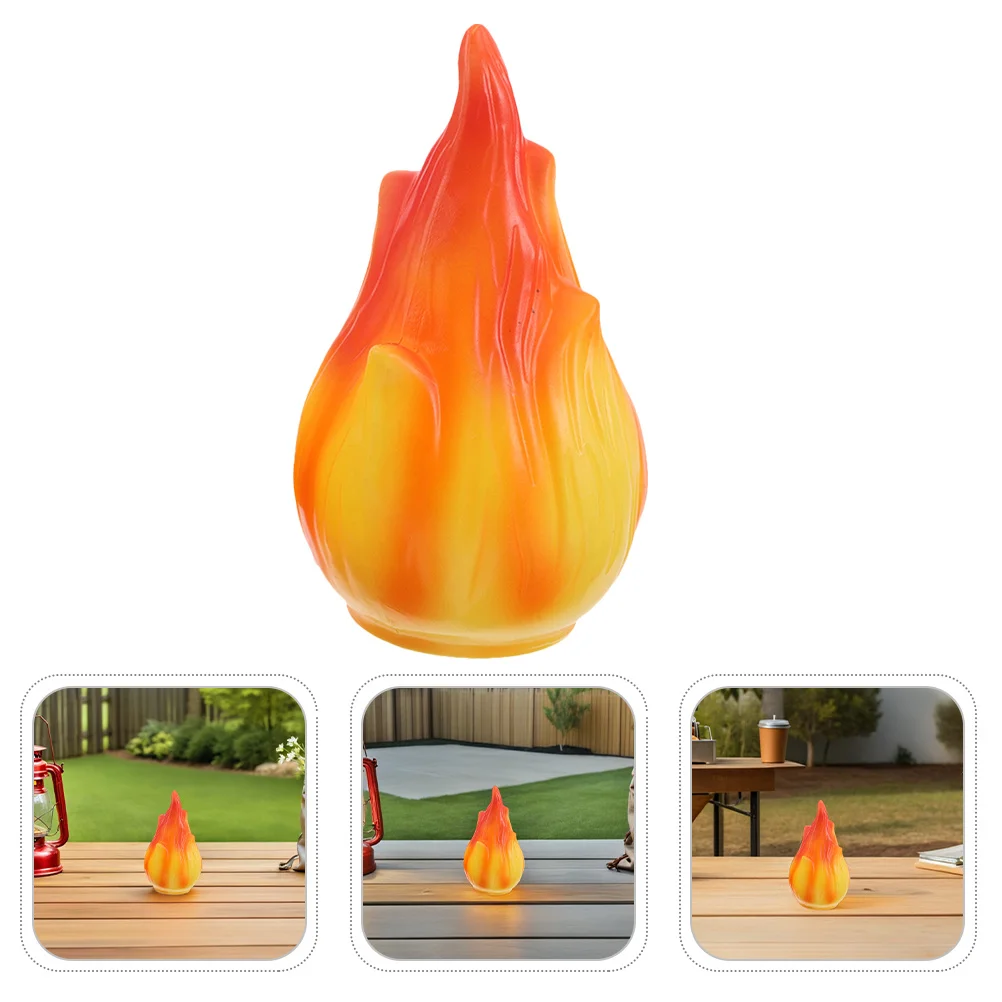 

Flame Lamp Shade Garden Solar Light Decorative Plastic Cover Patio Torch Replacement Solar Light Part Flame Lampshade