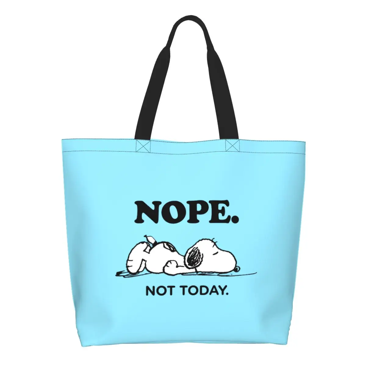 

Custom Fashion Printing S-Snoopys Shopping Tote Bags Washable Canvas Shopper Shoulder Handbag