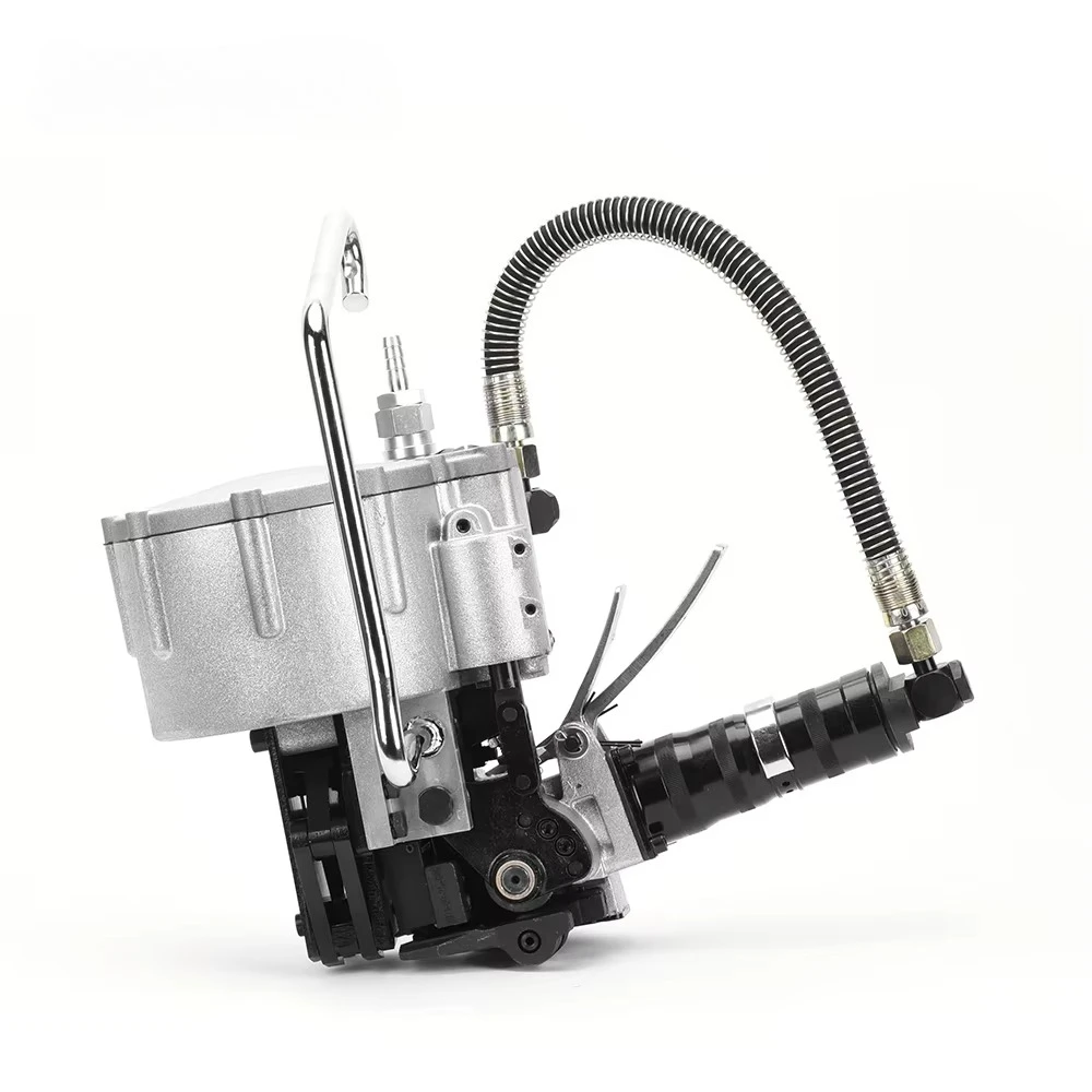 KZ-19B/32B Handheld Pneumatic Strapping Tool Steel Strap Wrapping Machine Tension Tool Sealing and Cutting Pallet Packing Tool