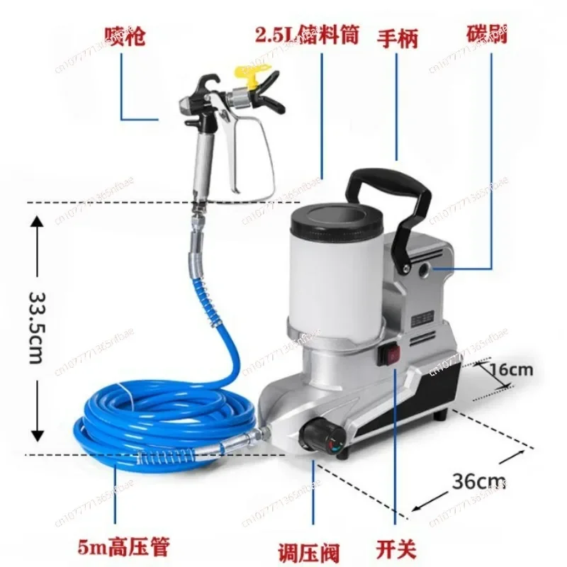 1200W Portable Mini Sprayer Wall Putty Paint Spraying New Airless Spraying Machine