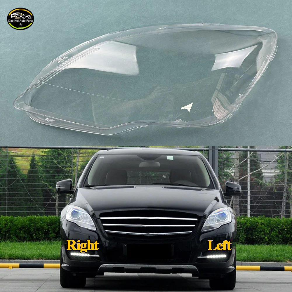 For Mercedes-Benz R-Class W251 R300 R320 R350 R400 R500 2009 to 2017 Car Front Headlight Lens Cover Auto Case Headlamp Lampshade