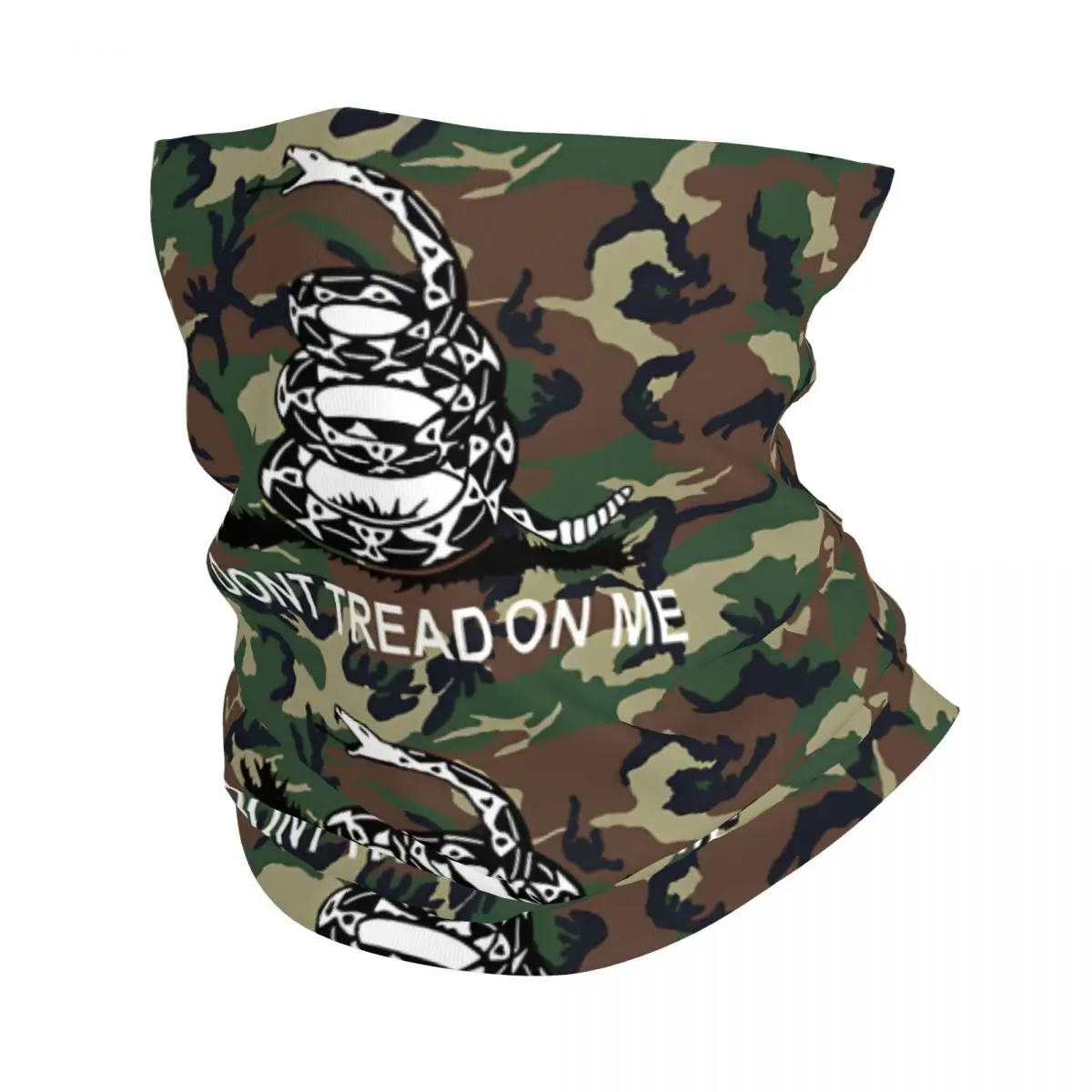 Camo Dont Tread On Me Thin Bandana Neck Gaiter Wrap Scarf Headband Neck Cover