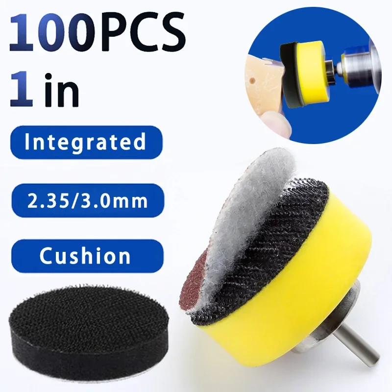 

100Pcs 1Inch 25mm Sanding Discs Pads Set 100-3000 Abrasive Polishing Pad Kit For Dremel Rotary Tool Sandpapers Accessories