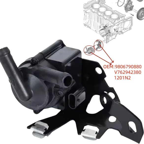 

9806790880 V762942380 1201N2 For electric water pump for Peugeot 308CC 3008 RCZ Citroen C4 DS MINI C6 1.6 VTI