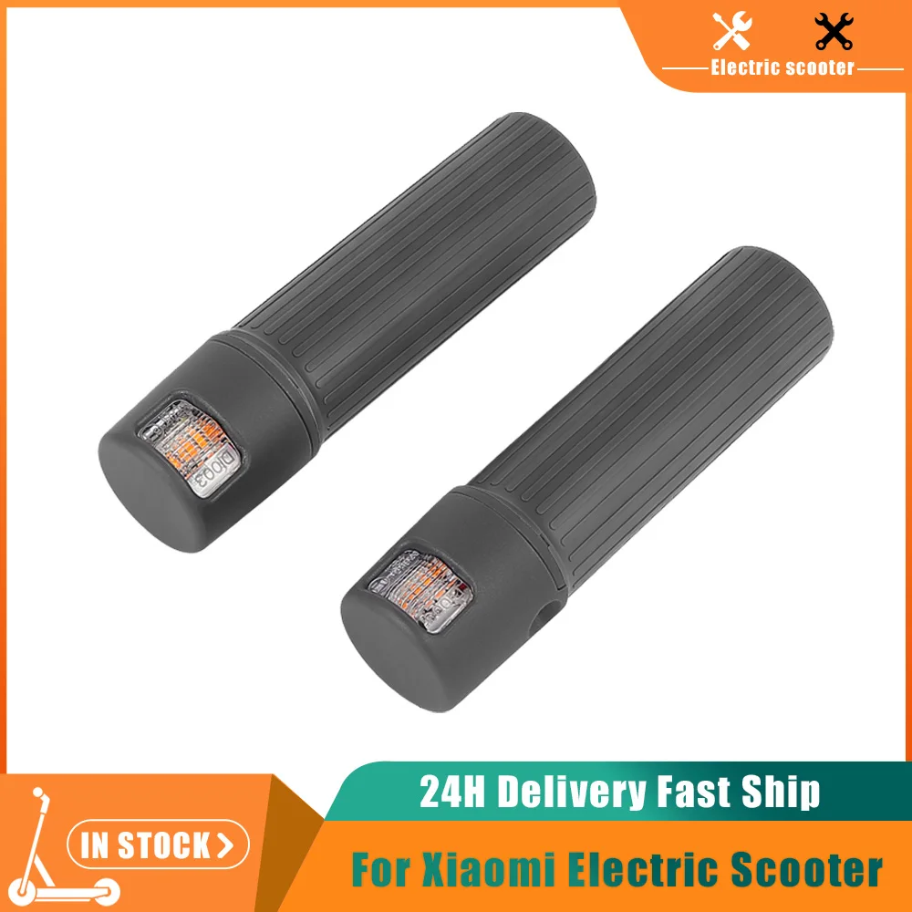 Image of Rutschfeste Lenkergriffe mit LED-Blinklicht, Handgriff-Signallampe für Xiaomi 5Plus Elite Elektroroller-Ersatz