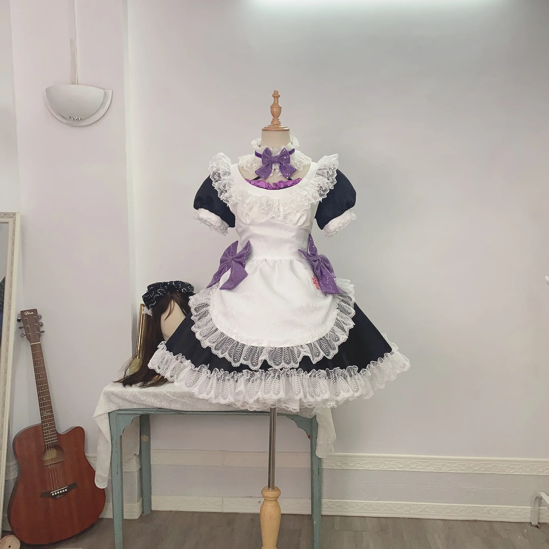 

COS-HoHo Lovelive Nishikino Maki Maid Dress Elegant Sexy Lovely Uniform Cosplay Costume Halloween Carnival Party Outfit Women