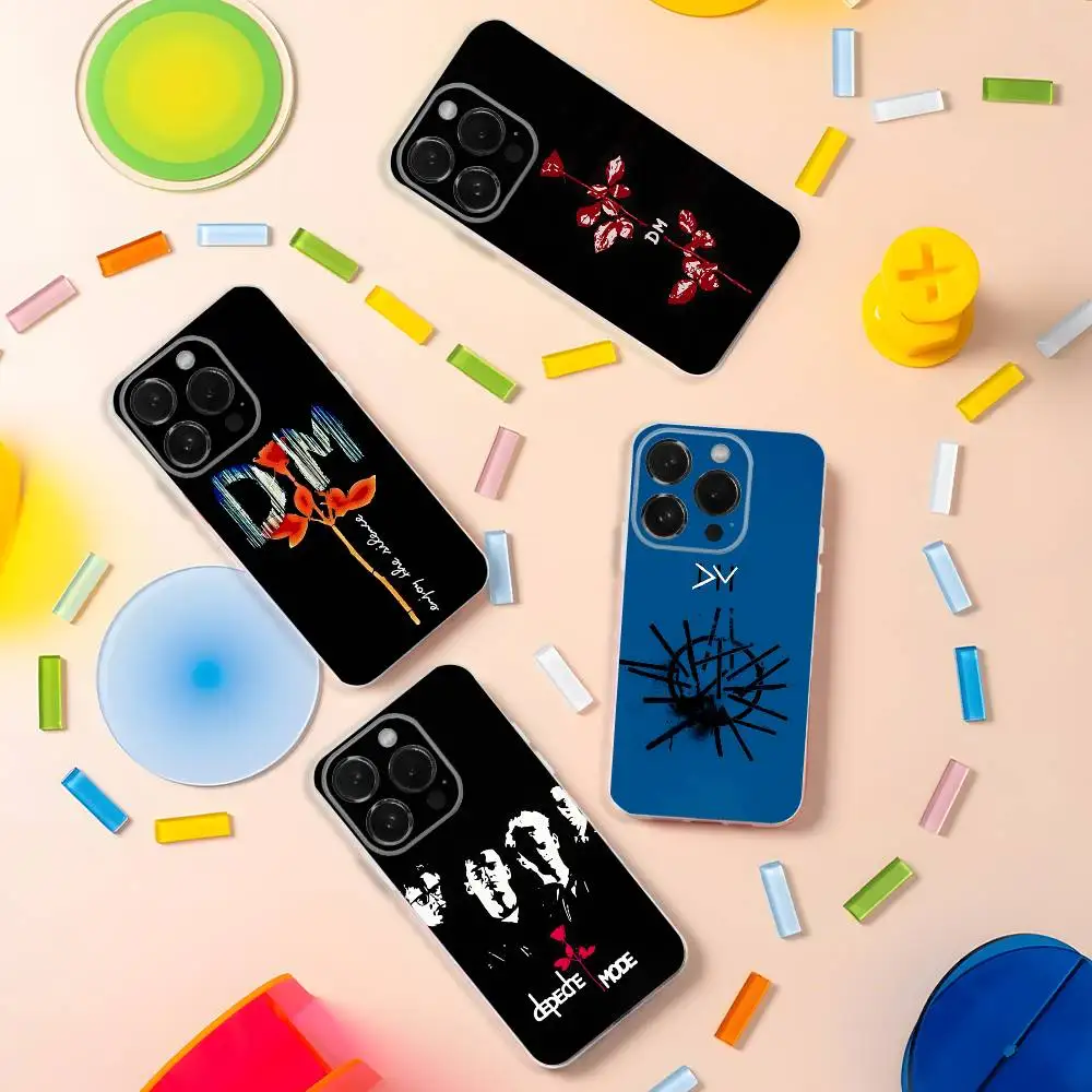 

D-Depeche band M-ModeS Transport Phone Case For iPhone 17,16,15,14,13,12,11,Pro,XS,Max,XR,Plus,E,SE4,Mini Shockproof Soft Cover