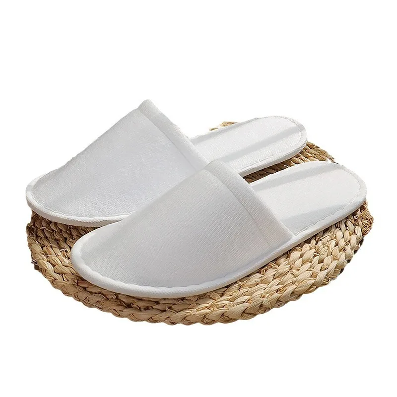 

Star Hotel Disposable Slippers Hotel Thickened Non-slip Household Disposable Slippers Single Random Color