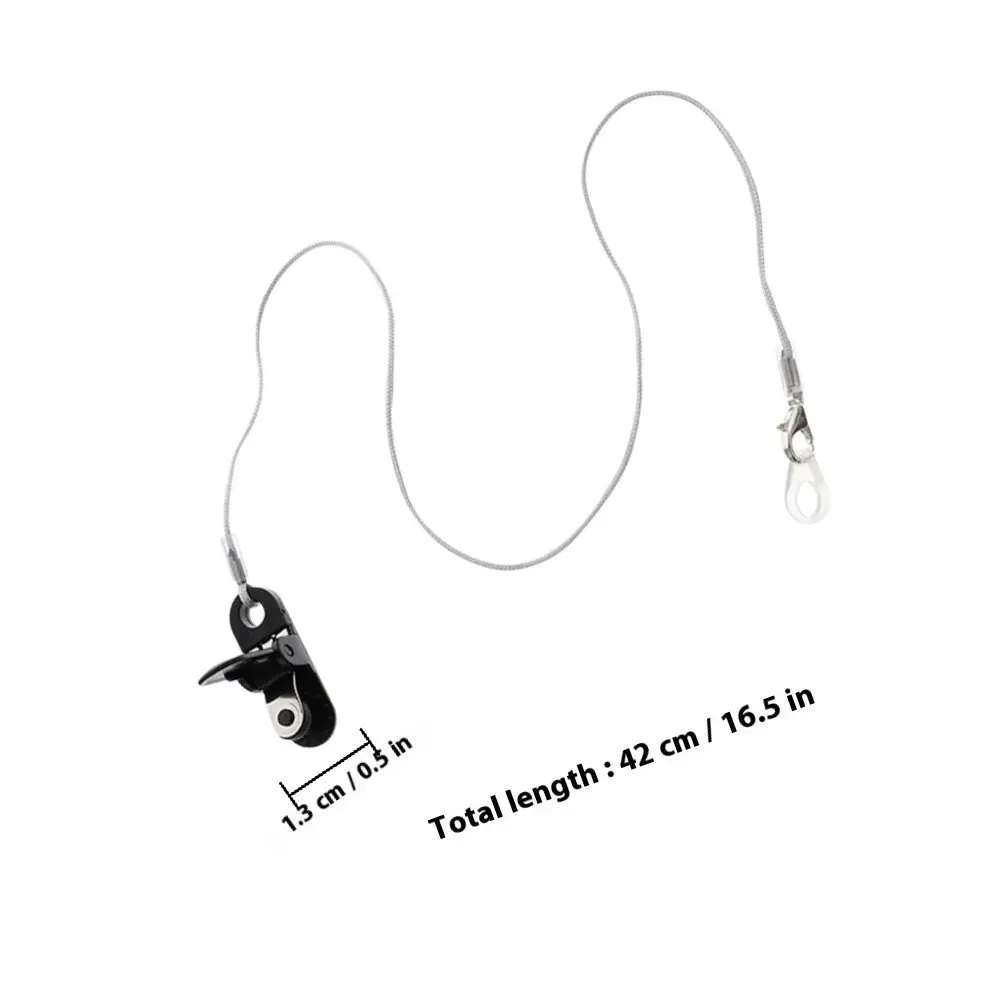 2Pcs Clip Holder Nylon Silicone Anti-Lost Lanyard for Binaural Devices Easy Fasten Remove Elderly Friendly Portable