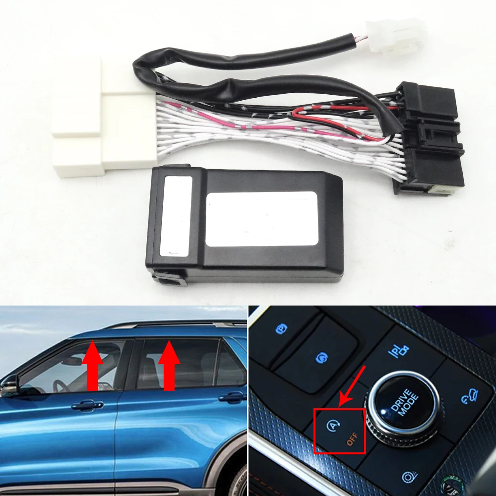 Automatic Window Glass Lifter Closing Module Start Stop Engine Canceller Off Eliminator Cable Plug For Ford Explorer 2020-2023