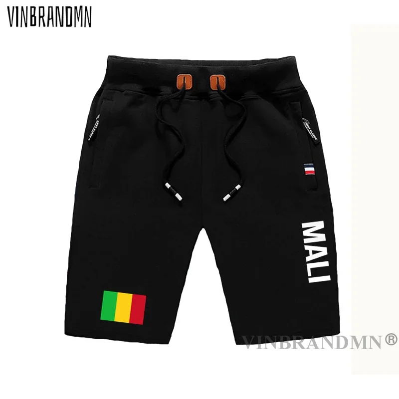 Republic of Mali mens shorts beach man men's board shorts flag workout zipper pocket sweat bodybuilding 2021 cotton MLI Malian