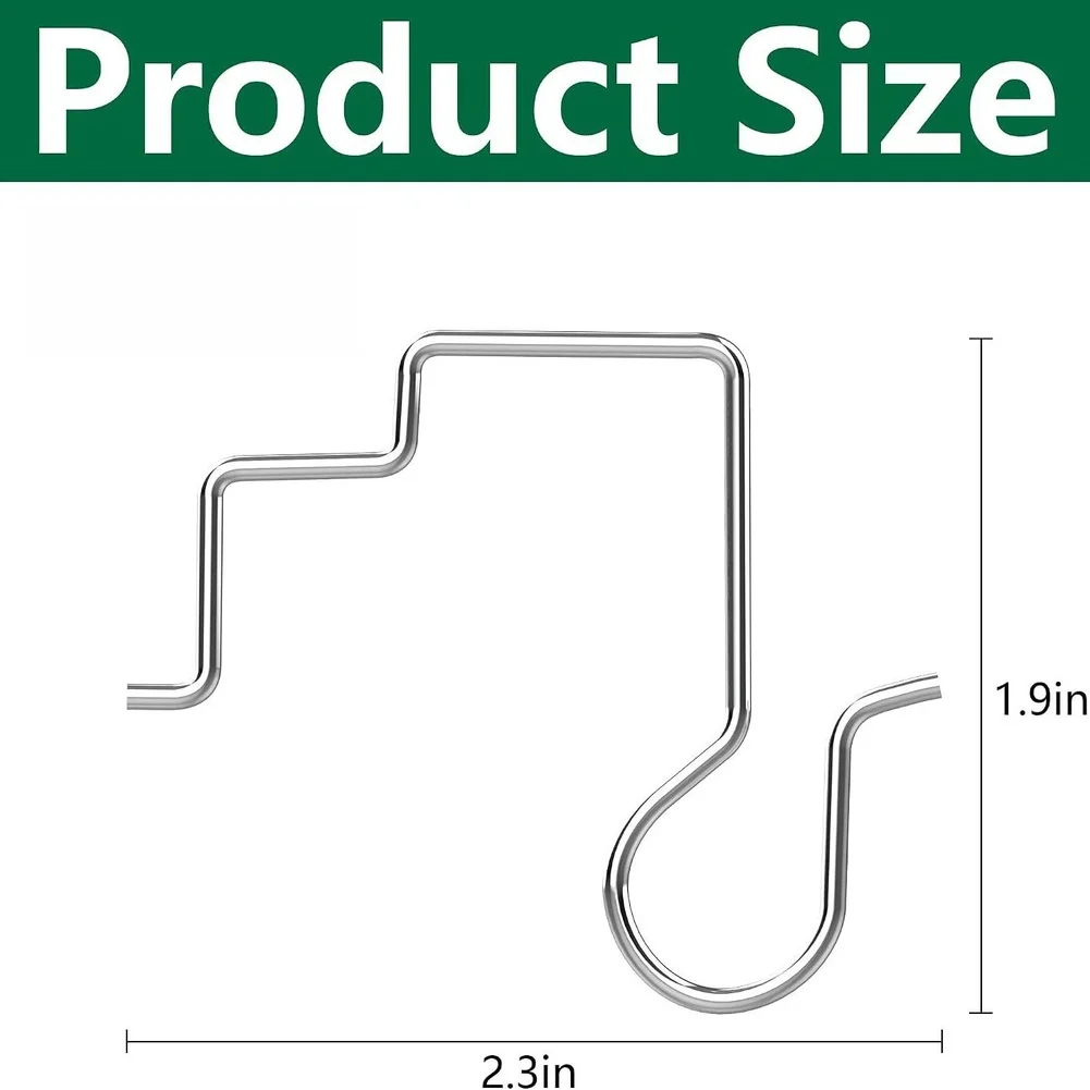Stainless Steel Christmas Gutter Light Hooks For Roof Eaves - Rust For Proof Outdoor String Lights Hangers With Storage Box