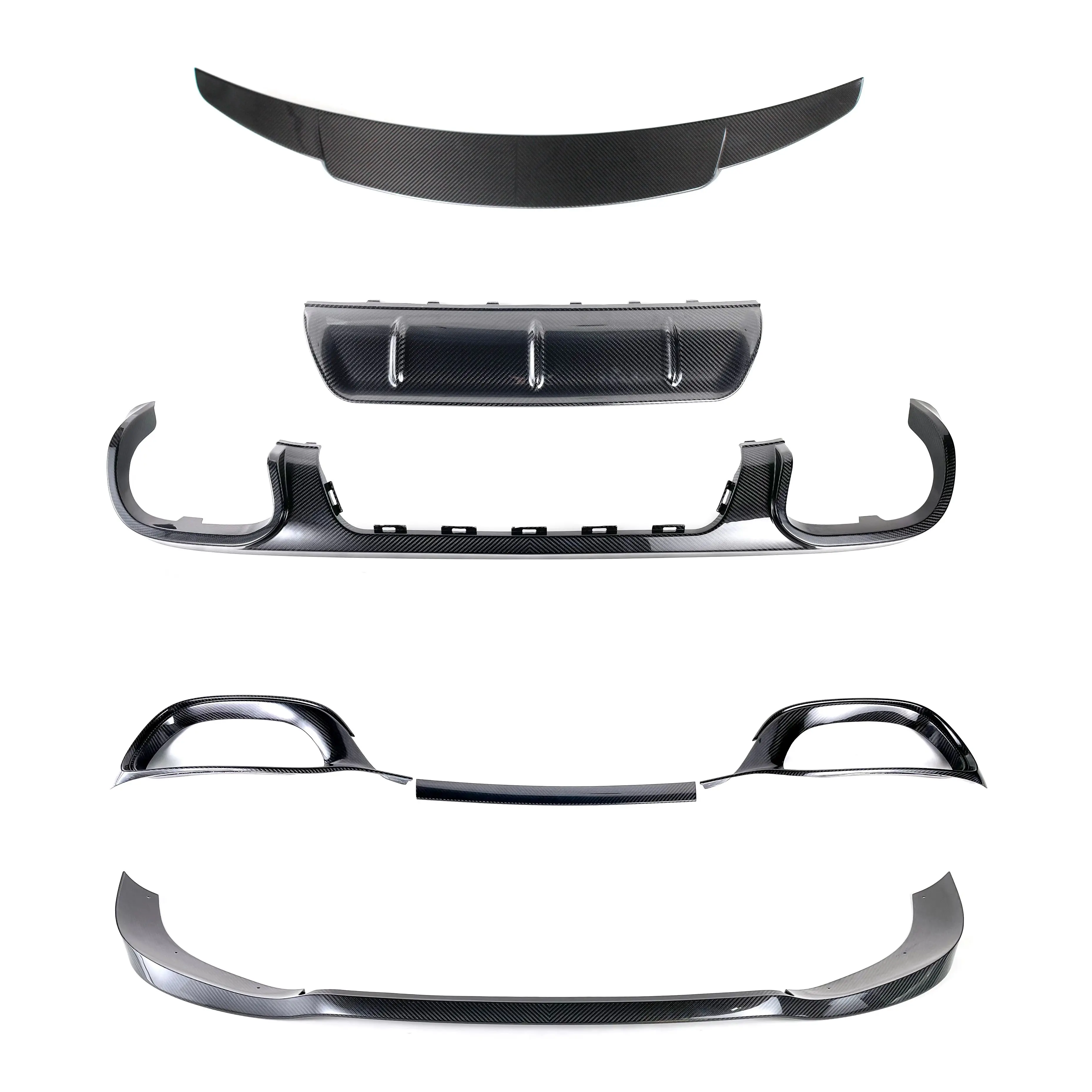 

OEM Style Dry Carbon Fiber Car Parts Body Kit With Lip Spoiler For Benz S Class W223 S580 S680 Maybach 2021-2024 Carbon Kit