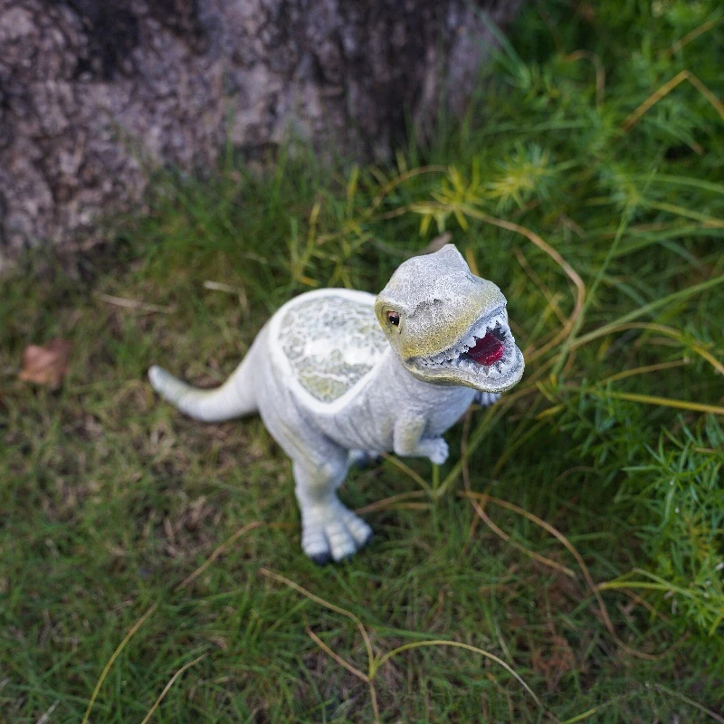 Simulated Dinosaur Solar Lamp Resin Animal Creative Model Toy Tyrannosaurus Rex Personalized Ornament Children's Gift