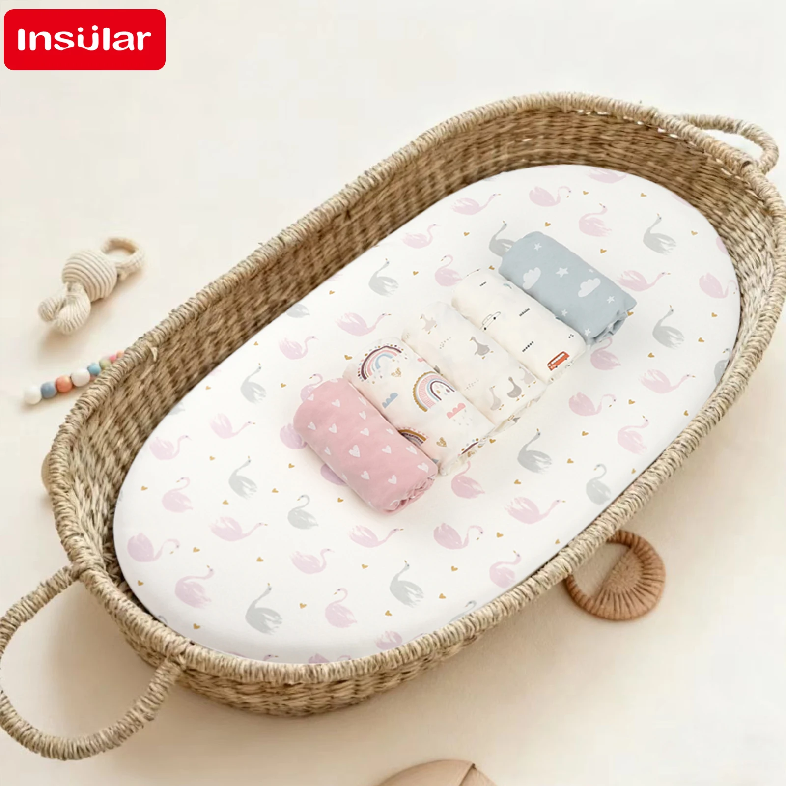 New 1PCS Polyester Cartoon Fit - Convertible Crib Set recension och pris