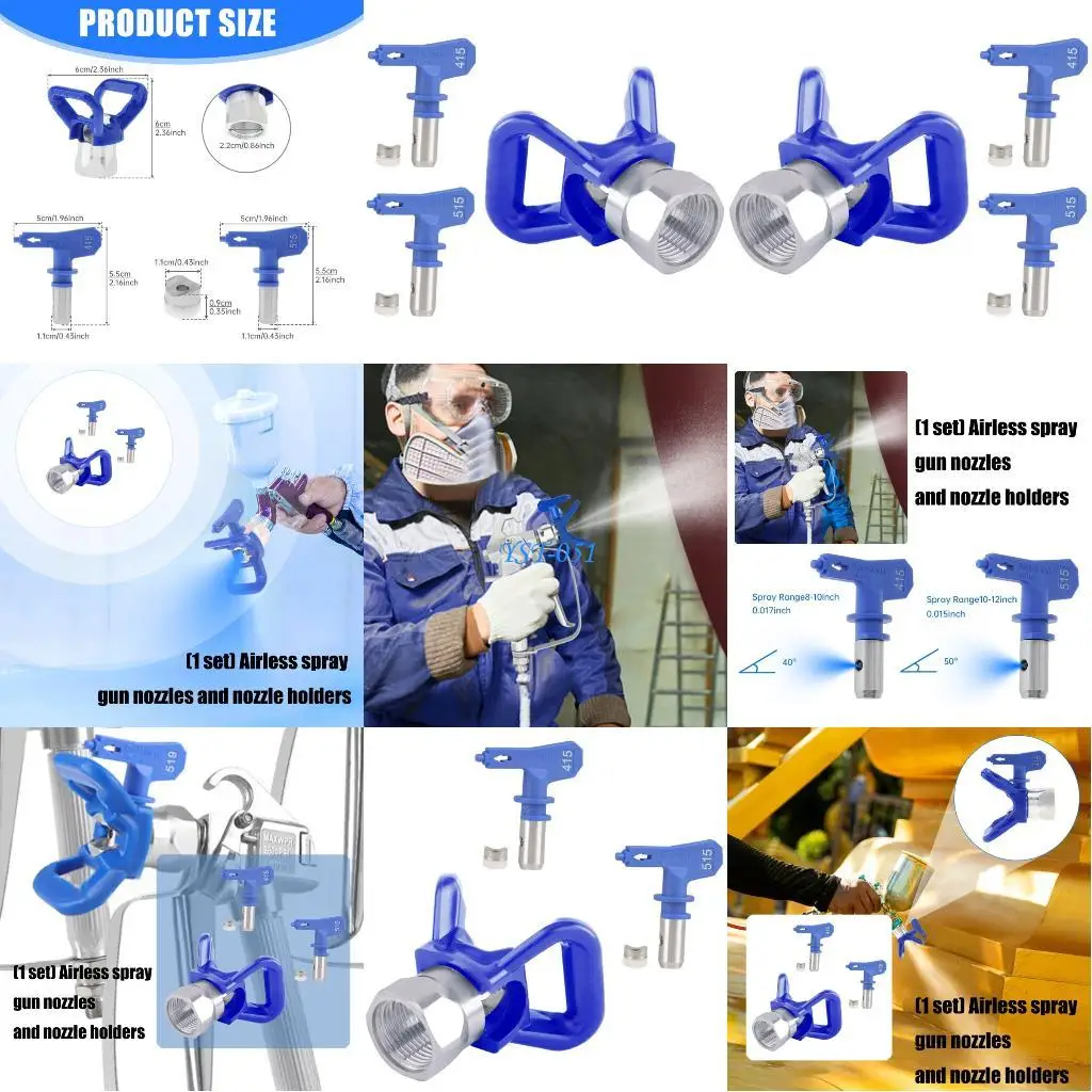 

E15A Коррозионностойкое безвоздушное основание сопла распылителя краски со сменным размером