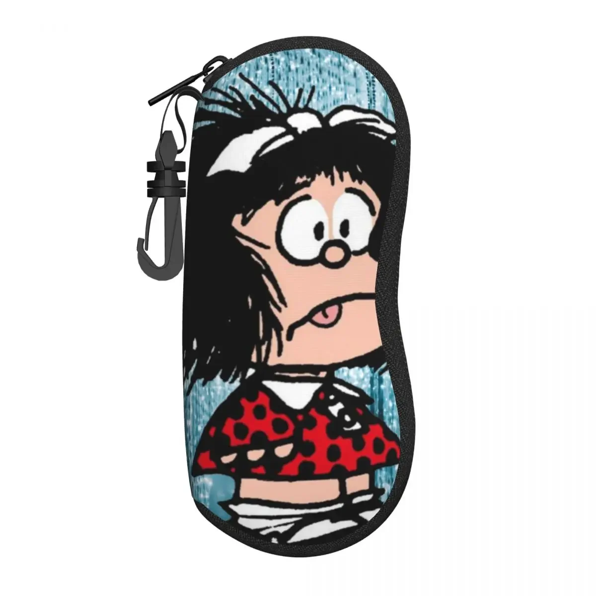 Mafalda Cartoon Glasses Case Anti-Fall Sunglasses Storage Box Anti-Pressure Eye Contacts Case