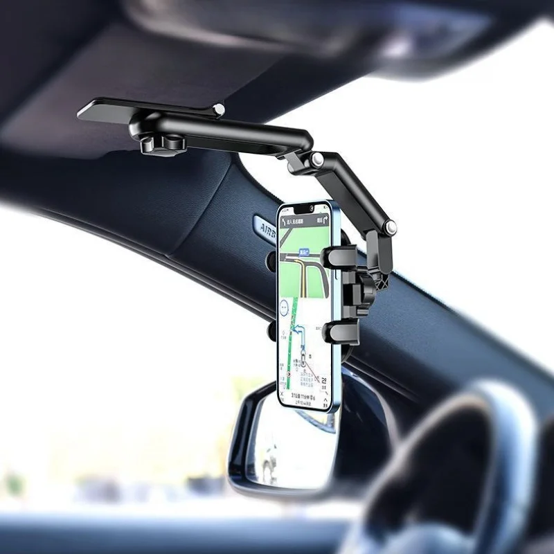 

New Sun Visor Phone Holder for Car Multifunctional 360° Rotating Sun Visor Cell Phone Holder with IPhone/Samsung/Android