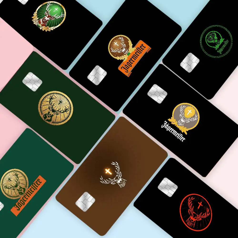 Heißer J-JagermeisterS Anime Anmie Aufkleber Film Haut Abdeckung Für Kreditkarte Debit Bank Karte Vorne