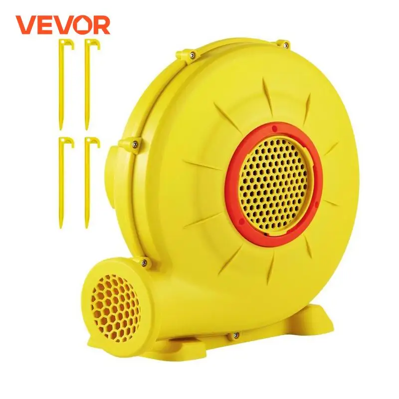 VEVOR Air Blower 450W 0.6HP Inflatable Blower Portable and Powerful Bounce House Blower 1750Pa Commercial Air Blower Pump Fan