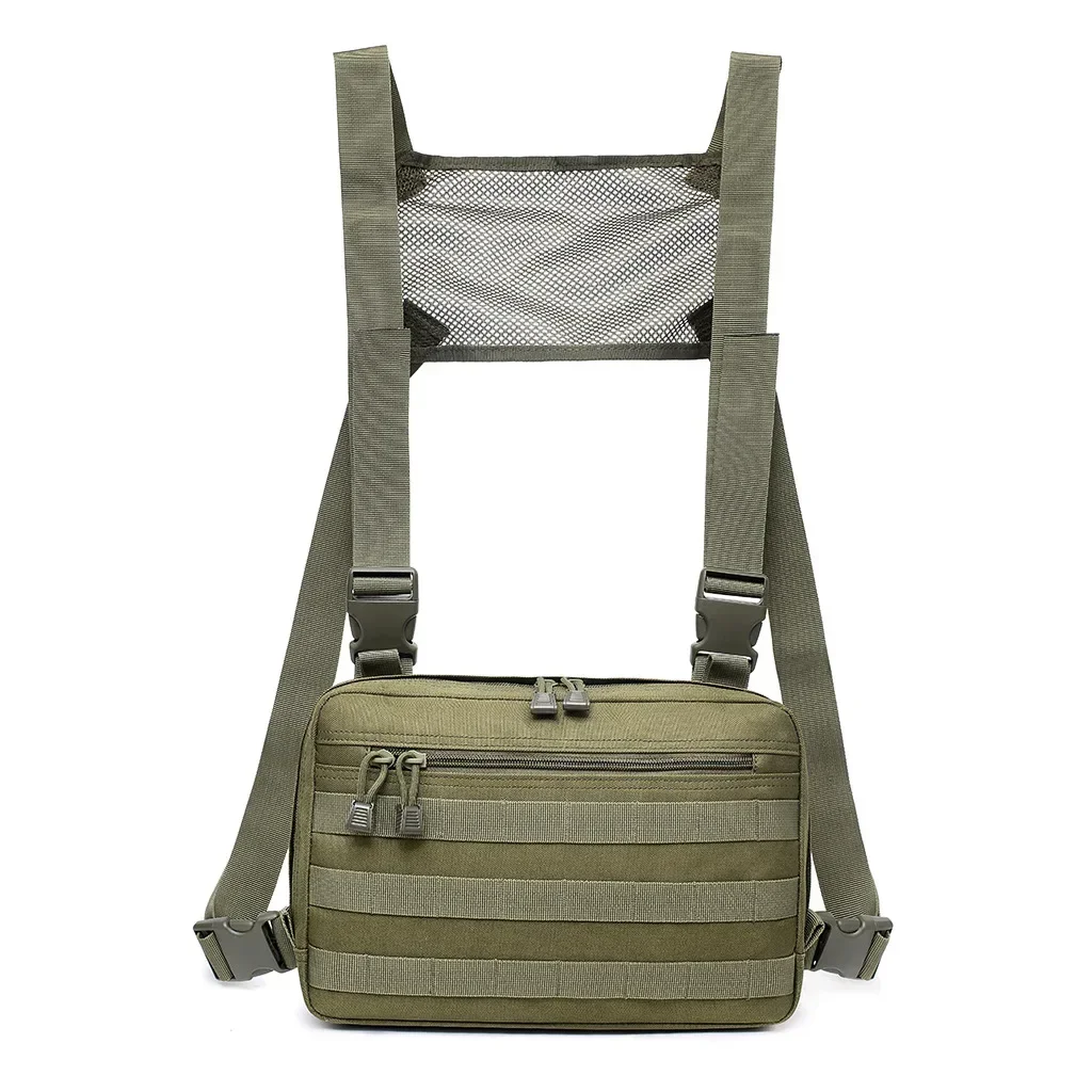 

Tatcical Chest Rig Pouch Chest MOLLE Shoulder Bag Combat Multi-Purpose Tactical EDC Pouch Front Pack Vest Backpack