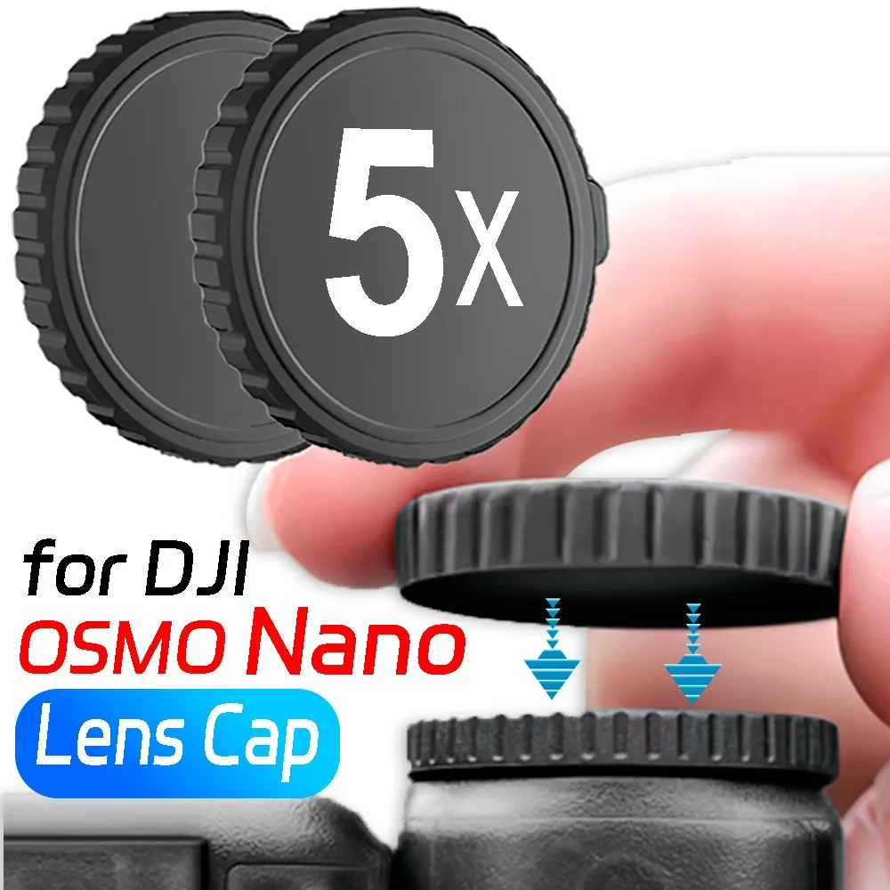 1/3/5Pcs Silicone Lens Rear Cap for DJI OSMO Nano Silicone Camera Body Cover Black Lens Cap for DJI OSMO Nano Camera Protectors