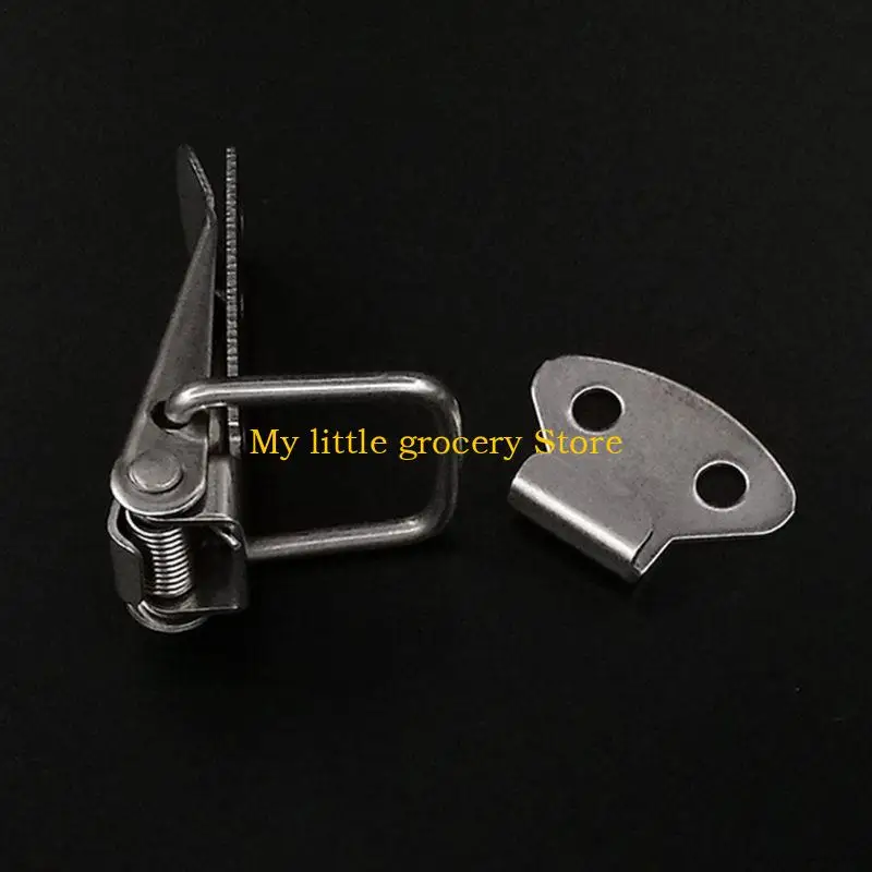 D5BD 10 PCS Suitcase Toggle Catch Lock Silver Decorative Hasp Lock Box for Latch Clasp Trinket Tool Practical Locks Durable