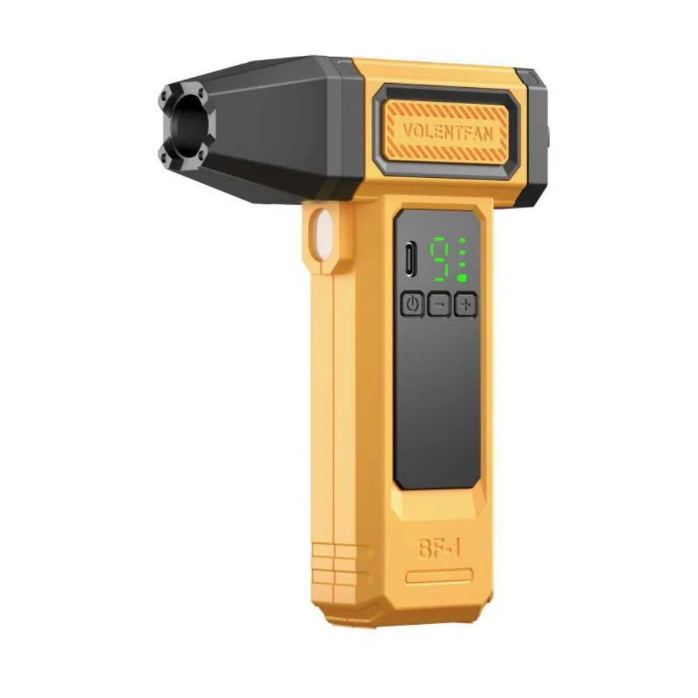 

400000RPM Handheld Turbo Violent Fan Brushless Motor Digital Display Electric Air Blower LED Lighting High-Speed