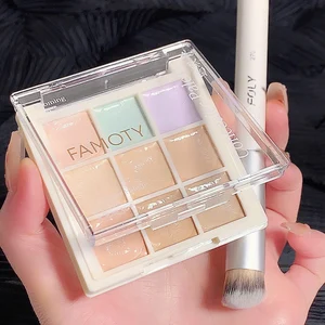 Concealer Sembilan Warna Jerawat Jerawatan Cetak Lingkaran Mata Gelap Celah Air Mata Warna Kulit Cerah Bertahan Selamanya 10 nada penjualan terbaik - №